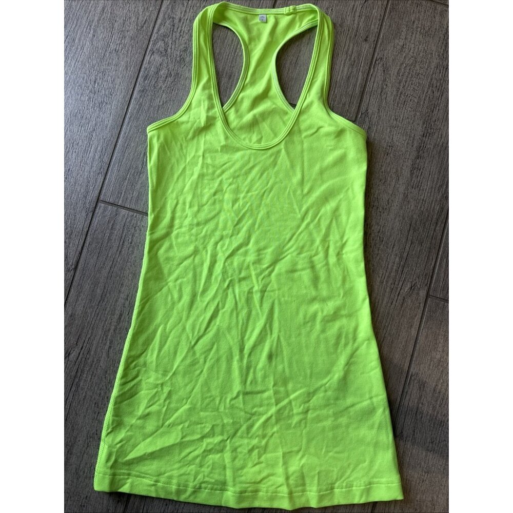 Lululemon Cool Racerback CRB tank Wild Lime Sz 2 Green